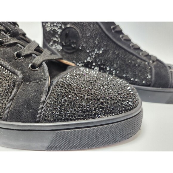 Christian Louboutin Shoes Men Size 14 Preppy Luxury‎ Gothic Rhinestone Punk Edgy - Picture 9 of 12